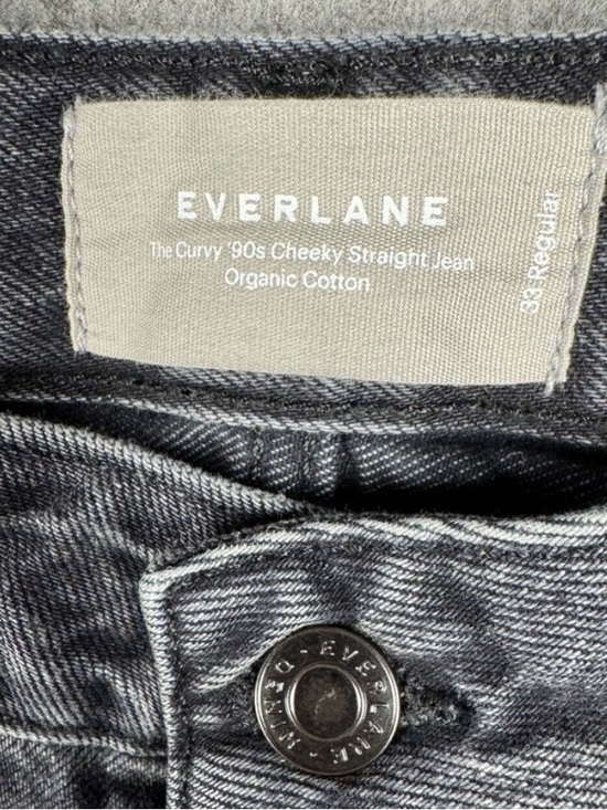NWOT • Everlane The '90s Cheeky Jean (Curvy) in Washed Black • Women’s 33 x 28.5 - Picture 5 of 13